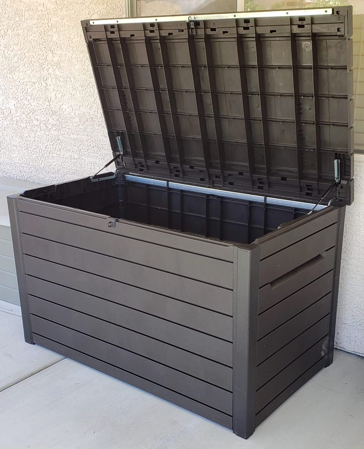 Keter XXL 230 Gallon Plastic Patio Deck Storage Container Box Kitchen50