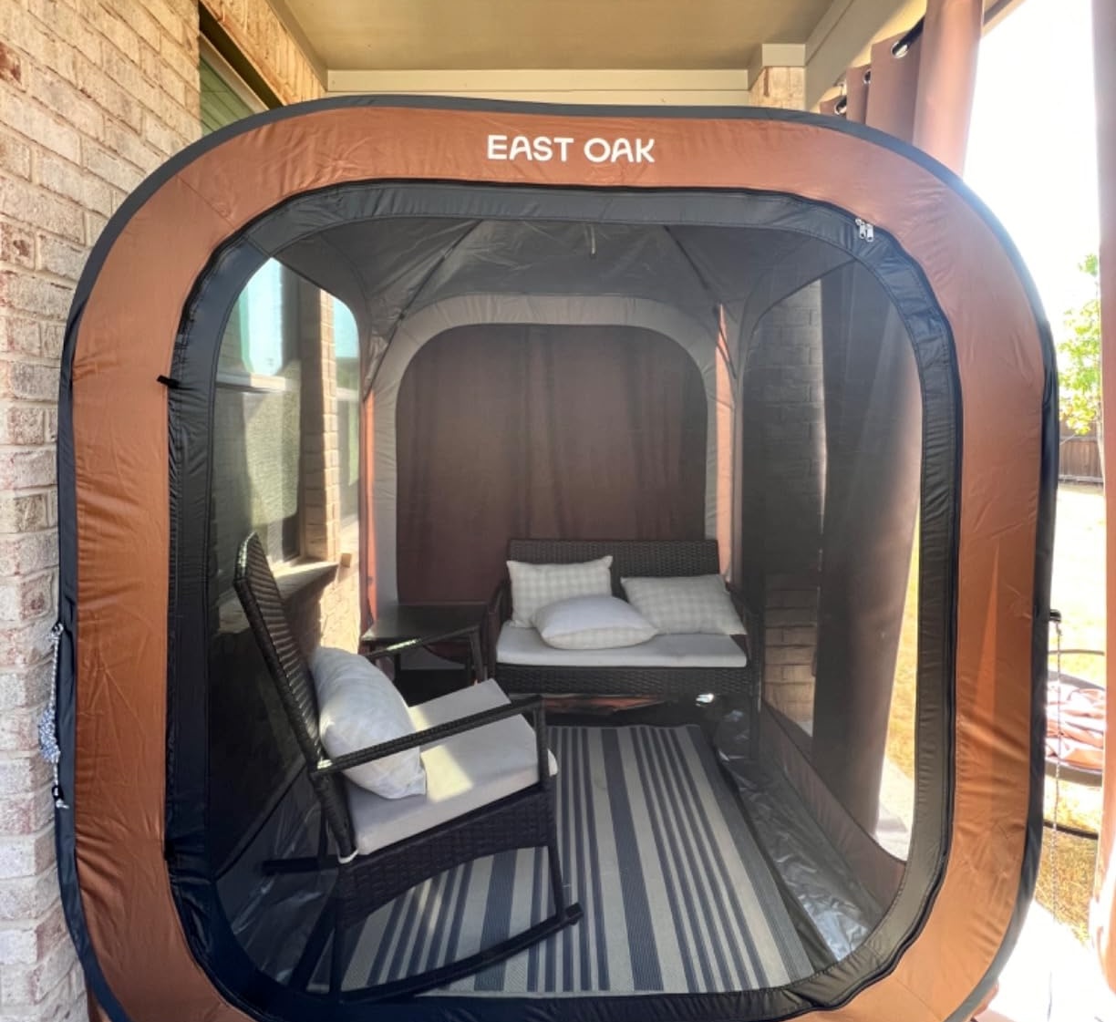 EAST OAK 6x6 FT Pop-Up Screen House Tent - Instant Portable Canopy For Outdoor Bug Protection