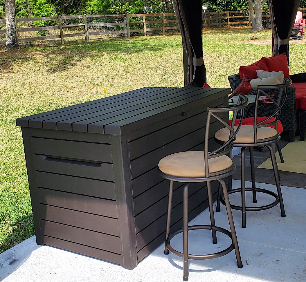 Keter XXL 230 Gallon Plastic Patio Deck Storage Container Box REAL DECORS
