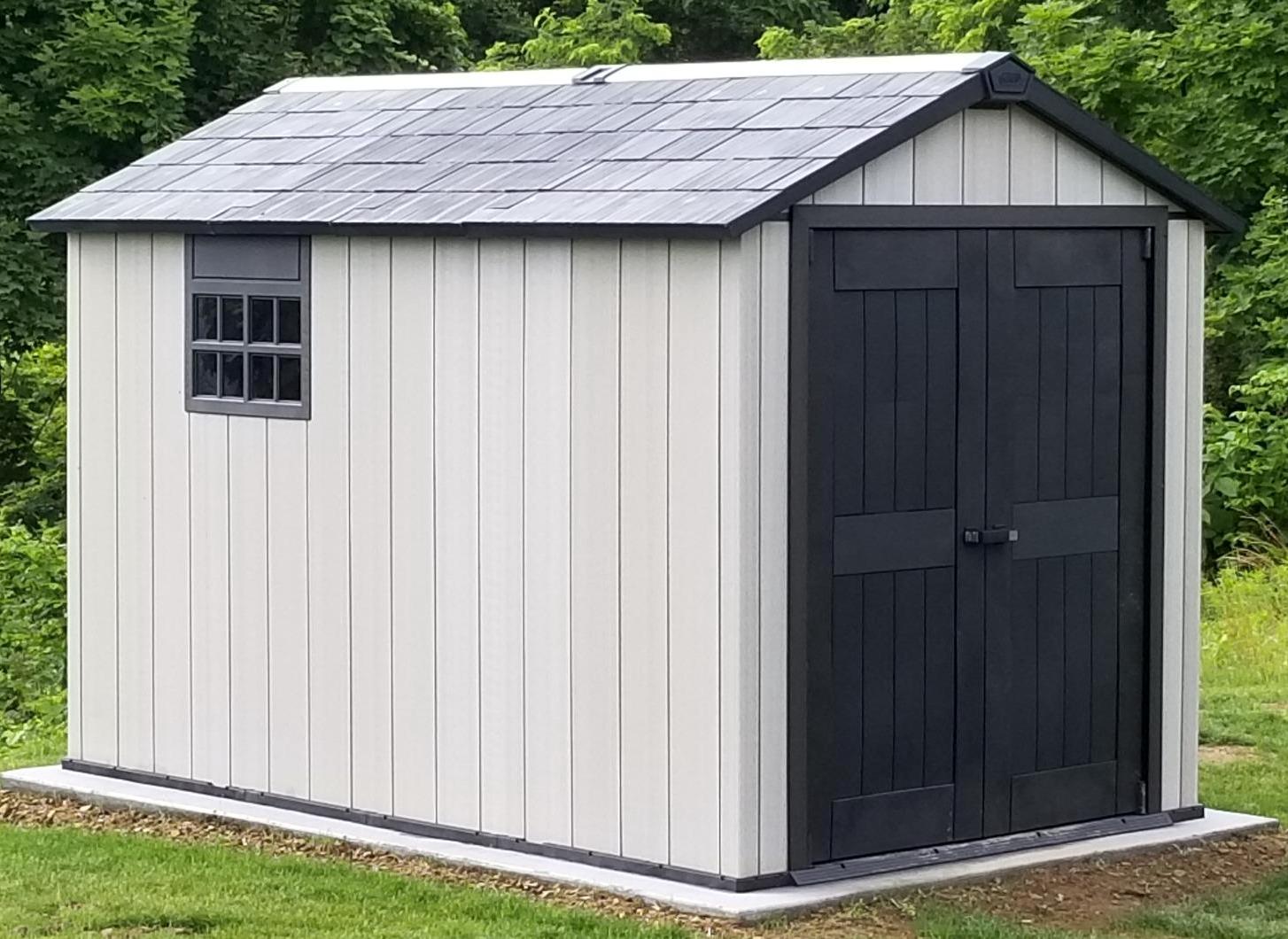 Keter Oakland 7.5×9 Foot Large Resin Outdoor Shed REAL DECORS